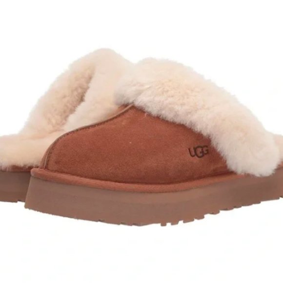 UGG Shoes - New UGG Disquette Slippers Size 10 Chestnut